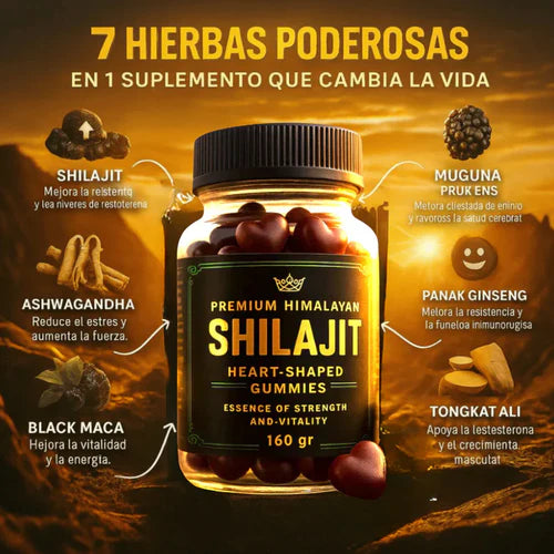 GOMITAS SHILAJIT Premium 🤎 Recarga tu energía y vitalidad 💪