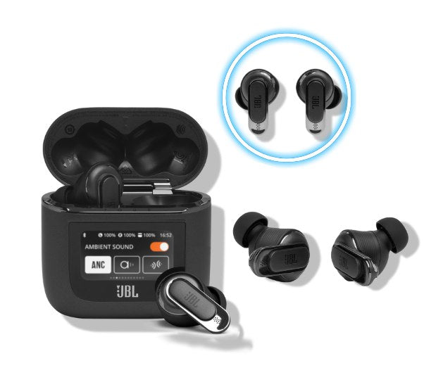 JBL Tour Pro 2 – Auriculares Inteligentes con Cancelación de Ruido y Estuche Táctil
