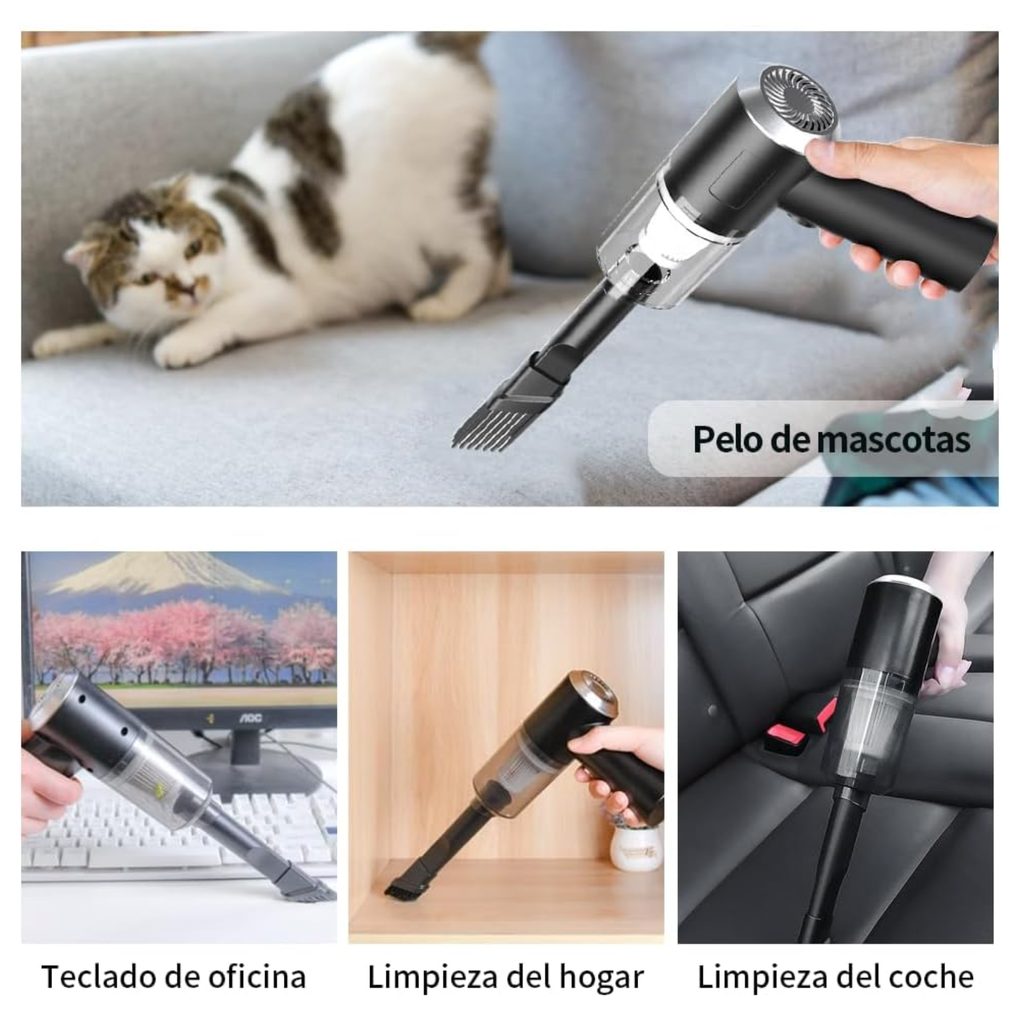 Mini Aspiradora Portátil 3 en 1 - !Tu limpieza siempre a mano!
