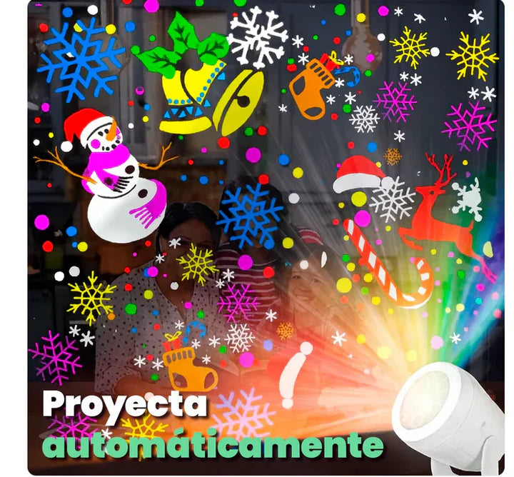 PROYECTOR NAVIDEÑO 🎅 ¡Un espectáculo mágico de Navidad en tu casa! 🎄✨