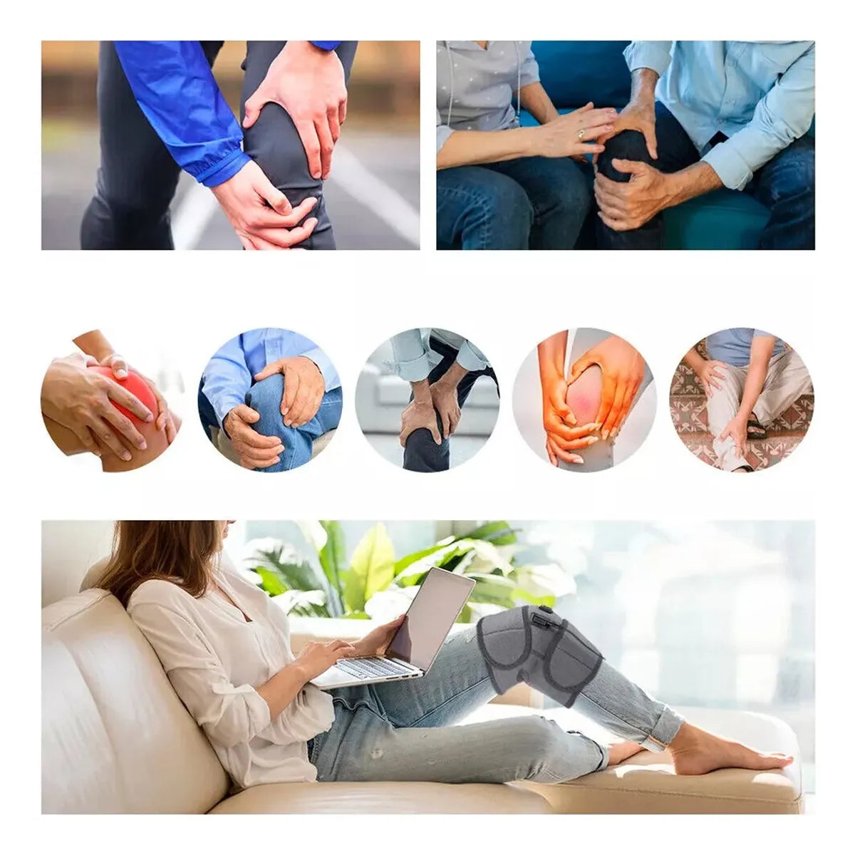 Rodillera TermoKnee Relief™ ♨ Calor terapéutico para una rodilla sin dolor