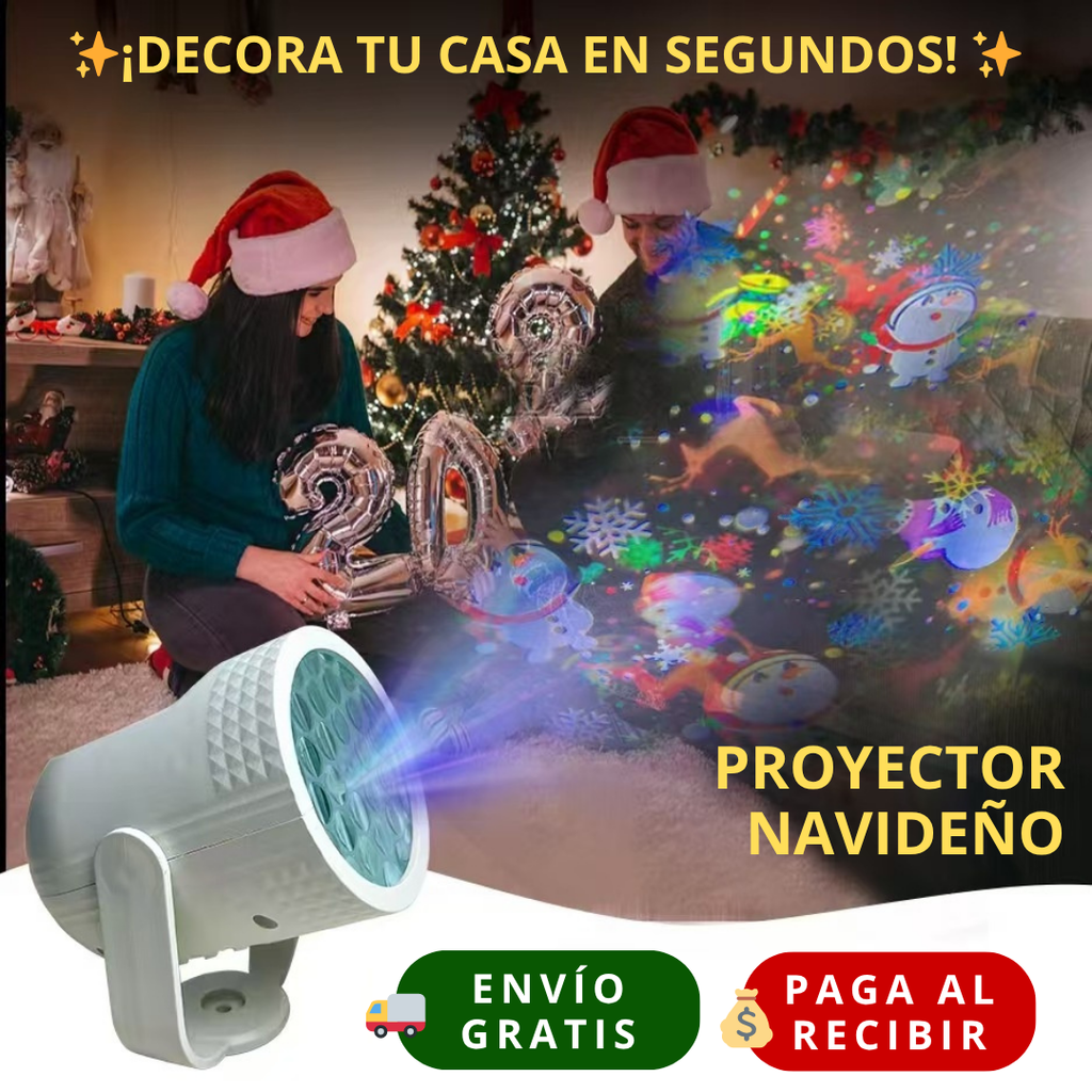 PROYECTOR NAVIDEÑO 🎅 ¡Un espectáculo mágico de Navidad en tu casa! 🎄✨