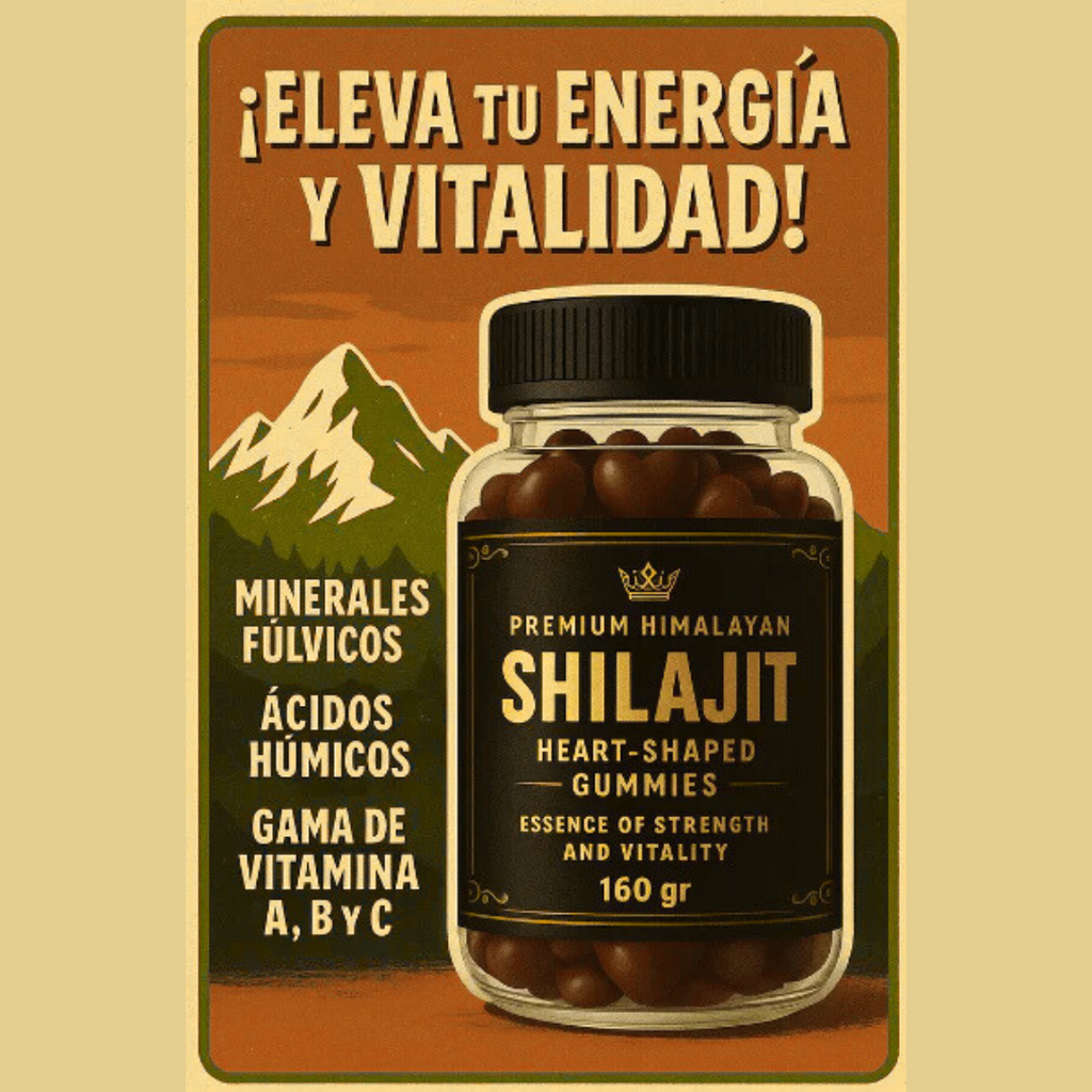 GOMITAS SHILAJIT Premium 🤎 Recarga tu energía y vitalidad 💪
