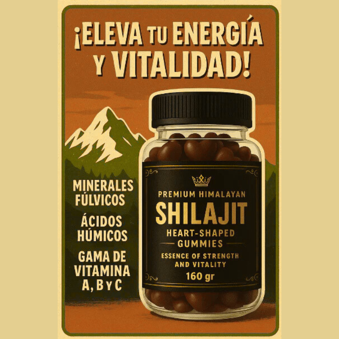 GOMITAS SHILAJIT Premium 🤎 Recarga tu energía y vitalidad 💪