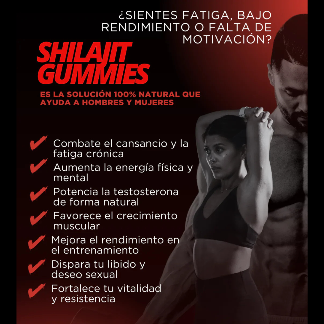 GOMITAS SHILAJIT Premium 🤎 Recarga tu energía y vitalidad 💪