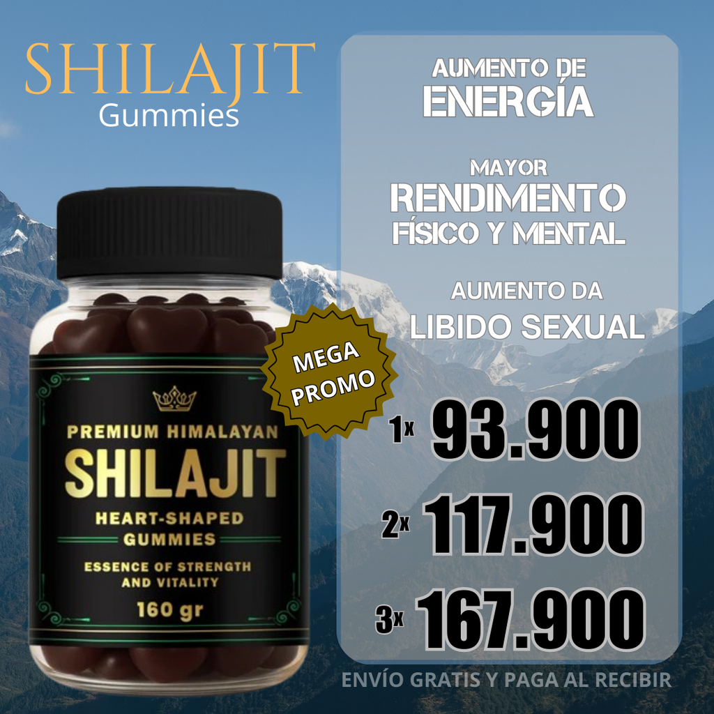 GOMITAS SHILAJIT Premium 🤎 Recarga tu energía y vitalidad 💪
