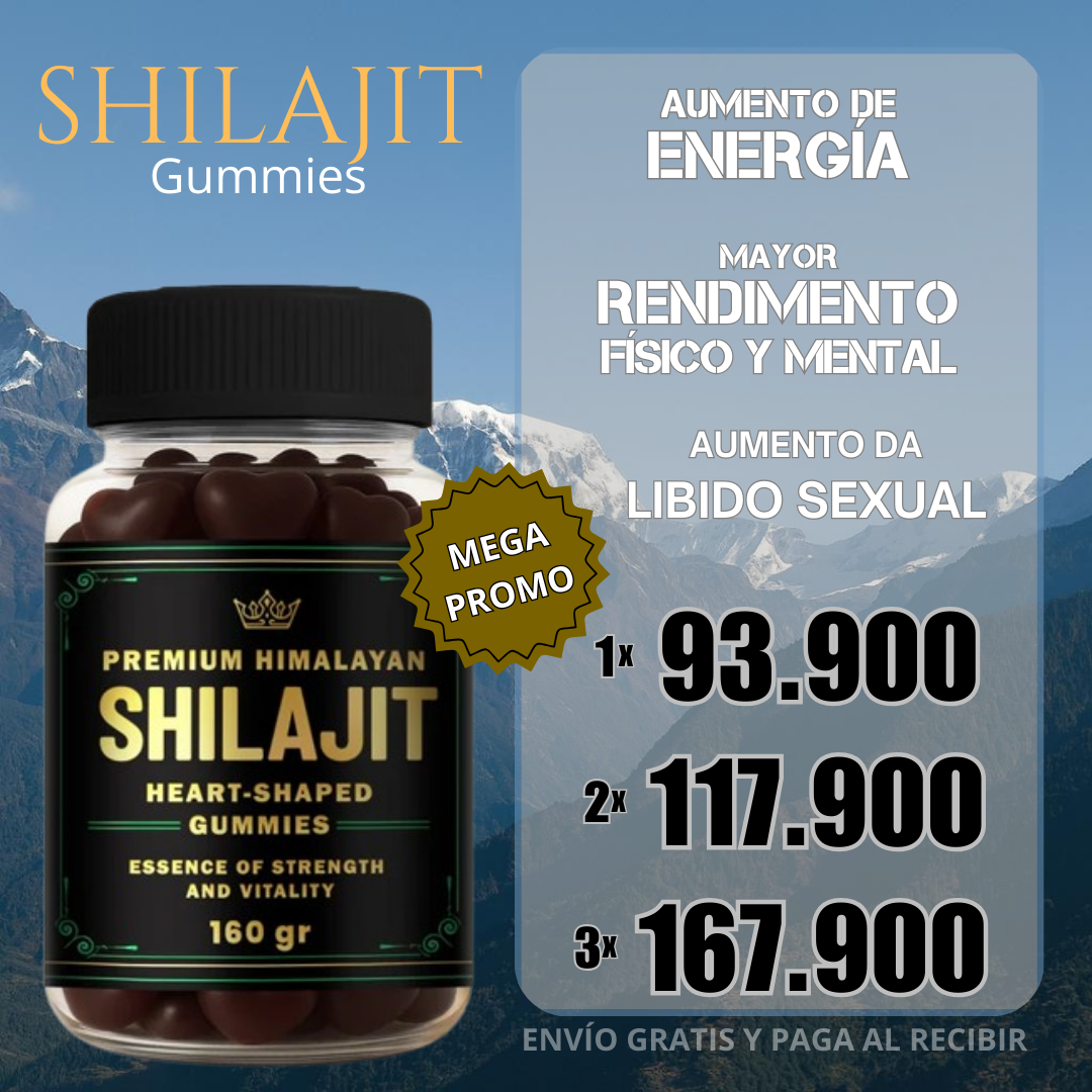 GOMITAS SHILAJIT Premium 🤎 Recarga tu energía y vitalidad 💪